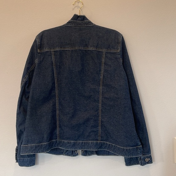 NorthStyle Women’s Denim Ruffle Jean Jacket Size 1X - Picture 6 of 13